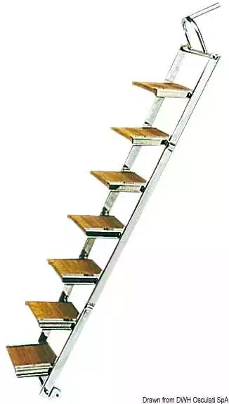 Passerelle échelle en inox Longueur 1,5M Largeur 35cm
