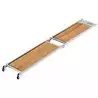 Passerelle pliante inox iroko Longueur 160cm Largeur 28cm