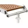 Passerelle pliante caillebotis en teck 260 cm