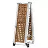 Passerelle pliante alu et teck Longueur 2,1M Largeur 36 cm