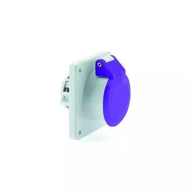 Low socle de prise tableau droit 12V-24V 16A 2 pôles