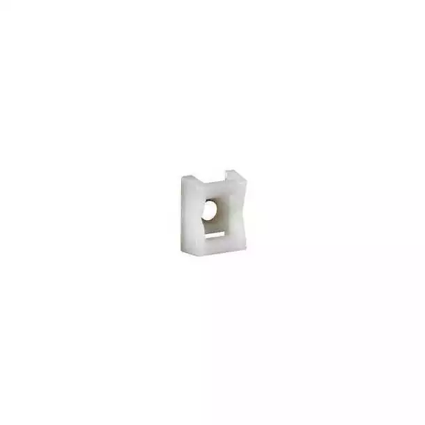100 Embases à visser Colring 16,5 x 19 mm pour colliers largeur maxi 9 mm