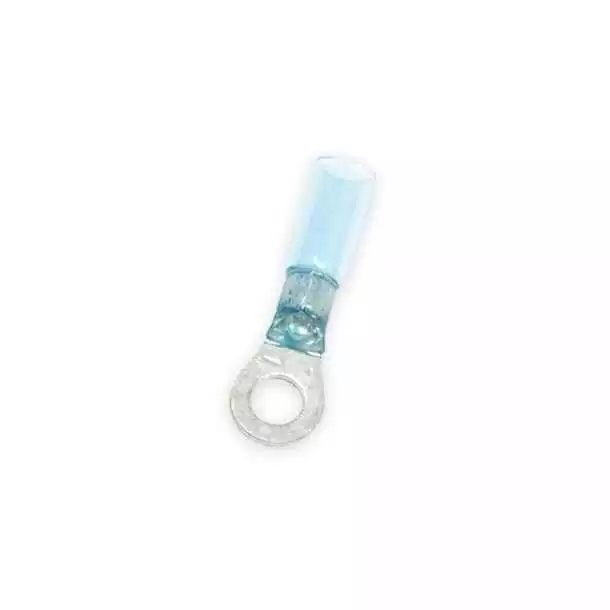 100 Cosses anneau bleu diamètre 6mm thermorétractables câble 1,5-2,5mm²