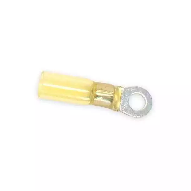 100 Cosses anneau jaune diamètre 8mm thermorétractables câble 4-6mm² 100 Cosses anneau jaune diamètre 8mm thermorétractables câble 4-6mm²