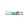 100 Fiches mâles thermorétractables Bleue 6.35mm câble 1,5-2,5mm²