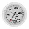 Kit speedo à tube de pitot Affichage 0-35 MPH Blanc Emetteur Inclus Taille 76mm