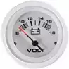 Indicateur  Voltmètre Affichage 8-18V diamètre 52mm Blanc