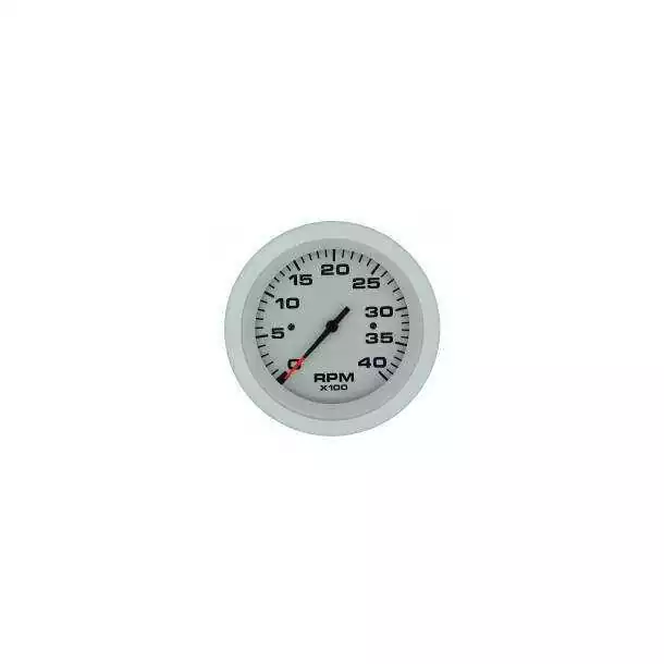 Compte-tours Affichage 0-4000 tr/mn Blanc 76mm Emetteur Alternateur borne W