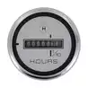 Indicateur Horamètre 52mm 0 à 9 999,9H 10-32V DC fond argenté translucide