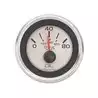 Indicateur pression d'huile 52mm 240-33 Ohm 0-80psi fond argenté translucide