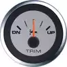 Indicateur de trim 52mm Mercury Mariner et Yamaha après 2001 fond argenté