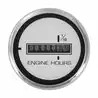 Horamètre Affichage 10000 H 52mm 10-32V DC Blanc éclairage rouge