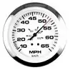 Kit speedo avec pitot Affichage 0-35 MPH 76mm Blanc éclairage rouge