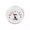 Indicateur de trim 52mm Mercury Mariner et Yamaha après 2001 Blanc éclairage rouge