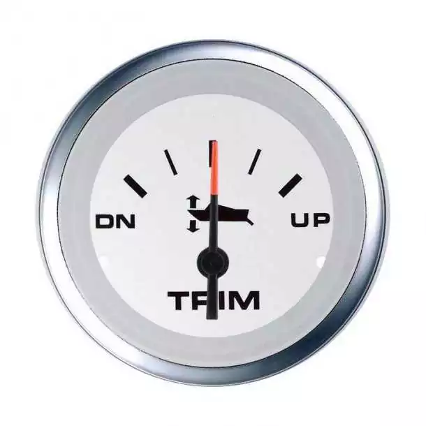 Indicateur de trim YAMAHA Blanc 52mm Blanc éclairage rouge