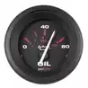 Manomètre pression d'huile 0-80 psi 52mm Noir éclairage de fond et périphérique