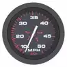Kit speedo avec pitot Affichage 0-50 MPH 76mm Noir éclairage de fond Emetteur Inclus