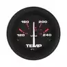 Indicateur température eau 120-240°F 52mm Noir éclairage de fond et périphérique
