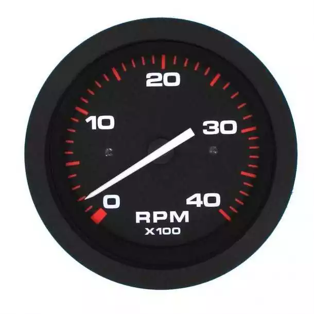 Compte-tours Affichage 0 - 4000 tr/mn Taille 76 mm Noir éclairage Emetteur Alternateur borne W Compte-tours Affichage 0 - 4000 tr/mn Taille 76 mm Noir éclairage Emetteur Alternateur borne W