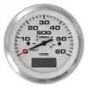Speedomètre GPS 60 Noeuds LIDO 86mm Blanc Indicateur digital LCD du cap réel