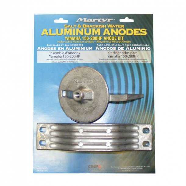 Kit anode aluminium pour Yamaha 150-200cv
