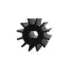 Turbine néoprene 270 SP 2FL GM Detroit Diesel 25mm axe méplat double 12 pâles diamètre 95mm