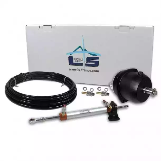 Kit de direction hydraulique LS27 – Montage sur safran – Pompe LS 27 mkg – 3 tours – Pêche & petit voilier