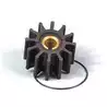 Turbine Néoprène 16mm axe à clavette extérieure 12 pales diamètre 62mm
