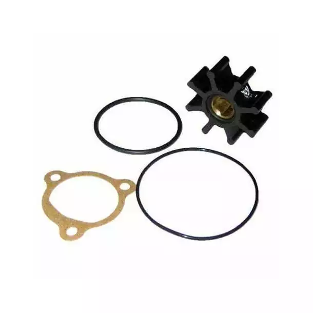 Turbine Nitrile 005 MP 1FL diamètre axe 8mm méplat 8 pales diamètre 32mm
