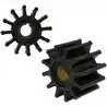 Turbine neoprene 16mm axe à clavette extérieure 12 pales diamètre 65mm