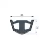 Liston de protection Blanc trap 55 x 34 mm rouleau de 30 m (prix par metre)
