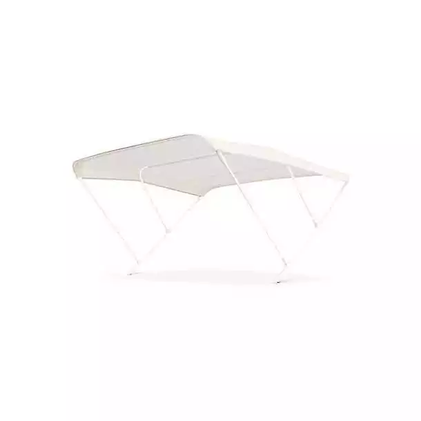 Bimini 3 arceaux Blanc Hauteur 140 cm Longueur 175 cm Largeur 200 cm