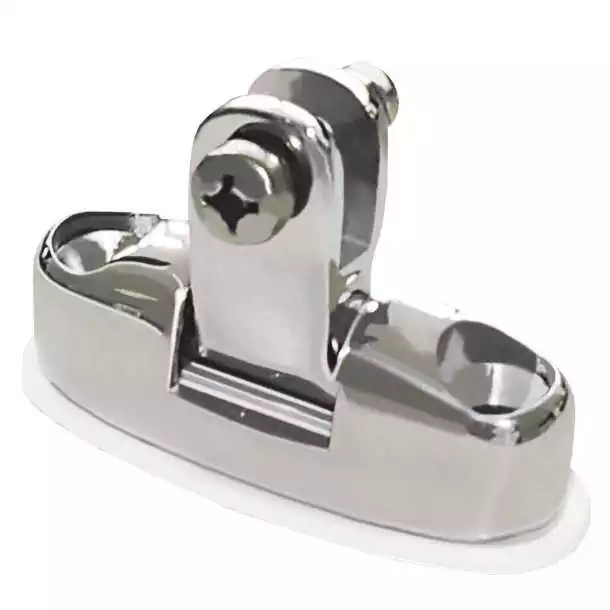 Support de bimini pour surface plane inox pour embout de tube bimini