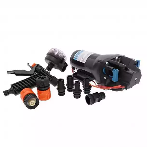 Pompe de lavage HotShot HD4 12V débit 15 L/mn pression 4,1 bars eau douce ou salée