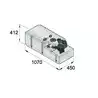 Systeme de réservoir eaux usées 120 litres inclus pompe flotteur et tube 12 Volt
