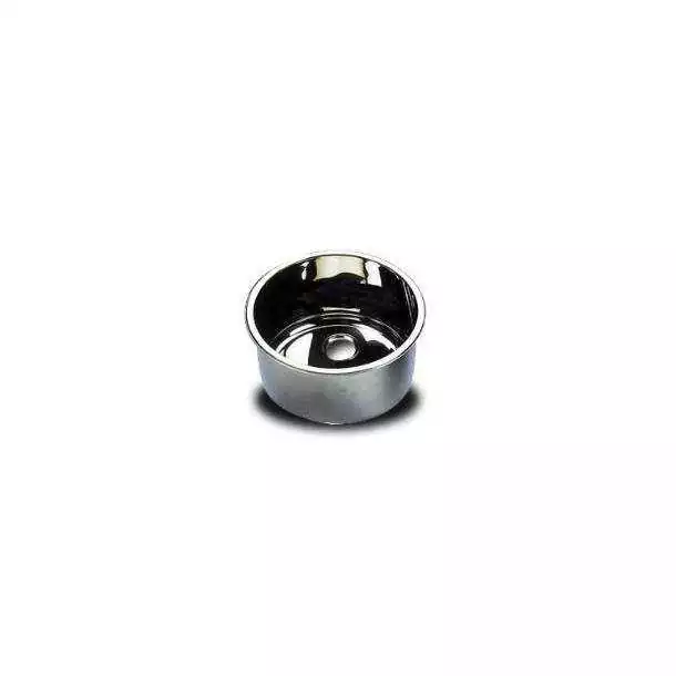 Évier rond inox poli diamètre 30cm évacuation sur côté Évier livré sans bonde