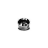 Evier inox poli hémisphérique diamètre 26X12cm trou intérieur 58mm