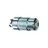 Prise HBL63CM laiton nickelé femelle 125V/230V 50A/63A
