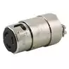 Prise HBL363CRC laiton nickelé femelle 230V 63A