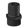 Raccord cannelé et fileté droit 2" BSP noir diamètre 50mm