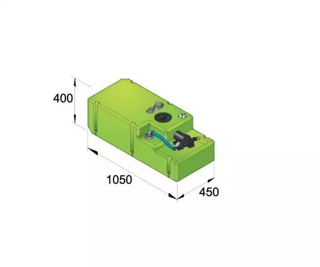 Systeme COMFORT complet 12V réservoir à eau potable 120 Litres avec pompe 13,5 L/min