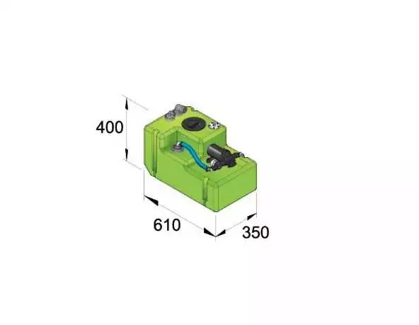 Systeme COMFORT complet 24V réservoir à eau potable 42 l avec pompe 13,5 l/min