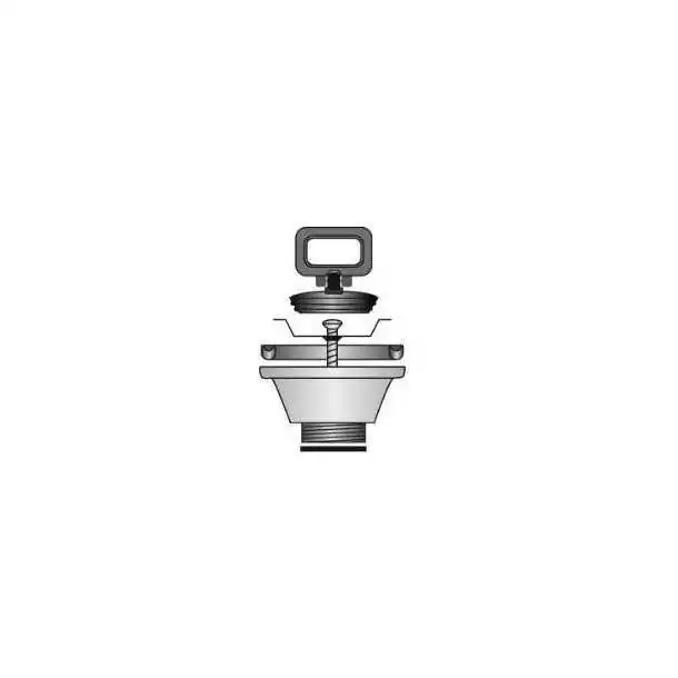 Bonde droite diamètre 32mm avec bouchon diamètre 53.5/58mm