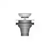 Bonde droite diamètre 50mm BSP avec sortie fileté diamètre 90mm tuyaux 20/40mm