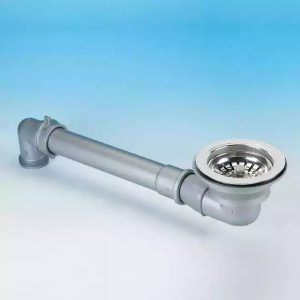 Bonde coudée diamètre 50 BSP avec sortie fileté diamètre 90mm Bonde coudée diamètre 50 BSP avec sortie fileté diamètre 90mm
