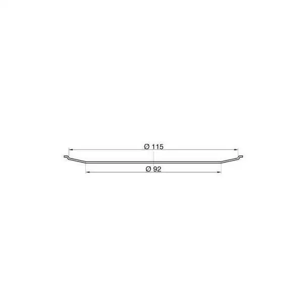 Bonde coudée diamètre 50 BSP avec sortie fileté diamètre 90mm