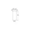 Tube d'évacuation diamètre 40mm FM pour bonde PI1235 PI1235 GR PI1260GP PI1290GPN
