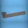 Tube coudé 90 degrés gris pour évacuation FM diamètre 40mm BSP x 40mm