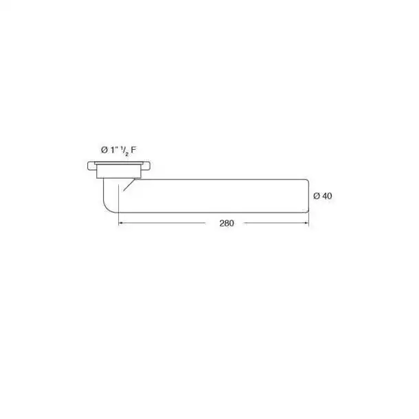 Tube coudé 90 degrés gris pour évacuation FM diamètre 40mm BSP x 40mm