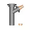 Tube d'évacuation Femelle diamètre 40mm BSP avec raccord en Y 40mm